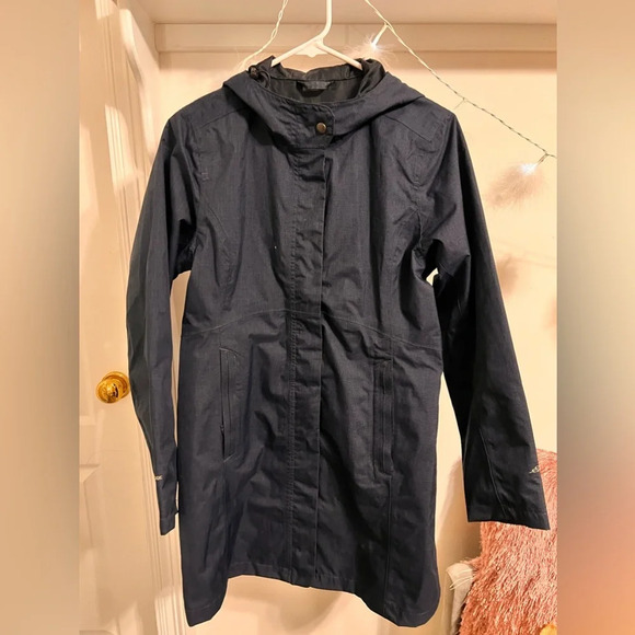 FINAL PRICE Eddie Beauer Navy Blue Waterproof Jacket - Picture 1 of 8